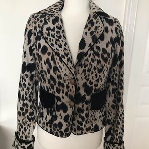 New Alberto Makali Sz 4 Animal Prnt Blazer Jacket
